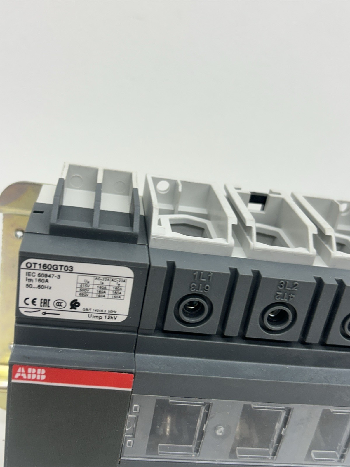 ABB OT160GT03 Switch Disconnector. Ot160g Allen Bradley Safety Disconnect
