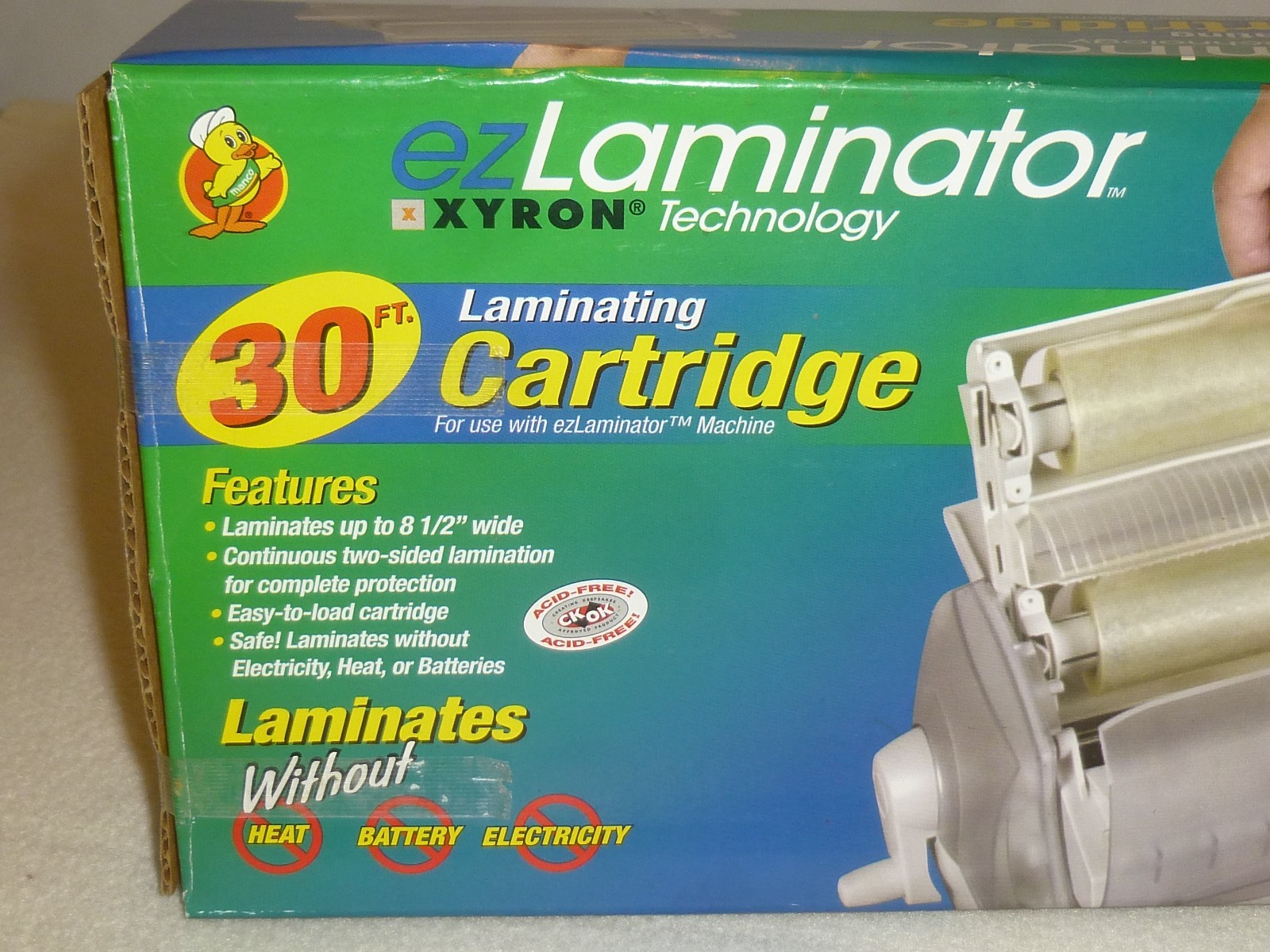 Duck Manco EZ Laminator Xyron Technology 30 Ft Laminating Cartridge Refill NEW