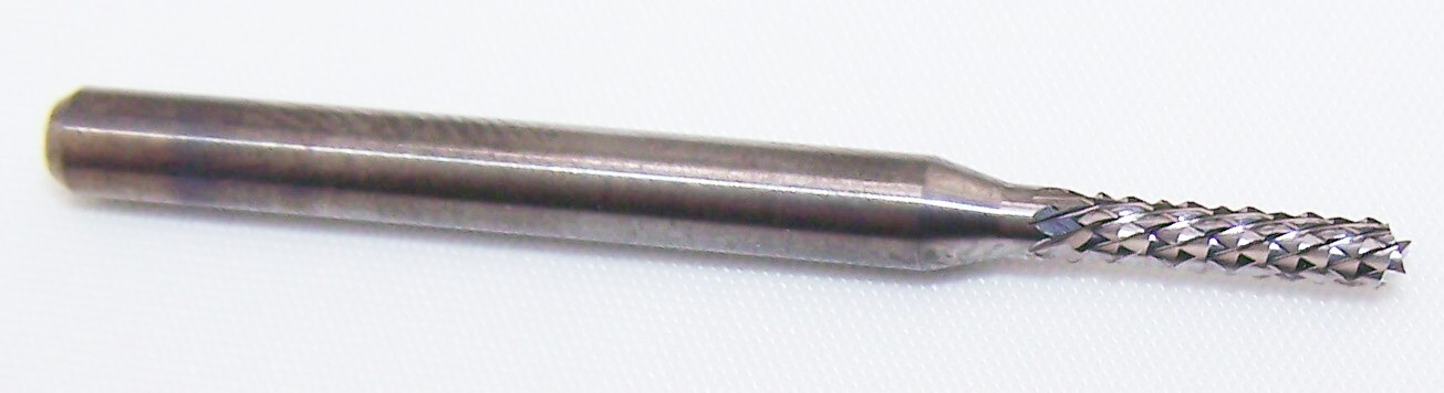 1.95mm (.0728″) CARBIDE DIAMOND CUT ROUTER BURR DOWNCUT KYOCERA 2121-0748.328F1