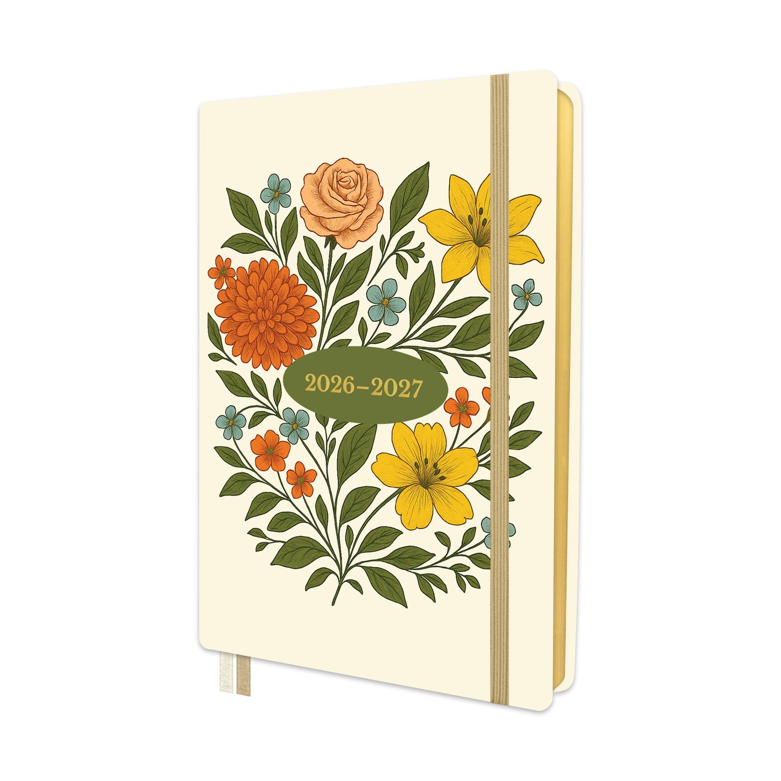 2026-2027 Mid-Year Monthly Weekly Softbound Planner August Start Agenda