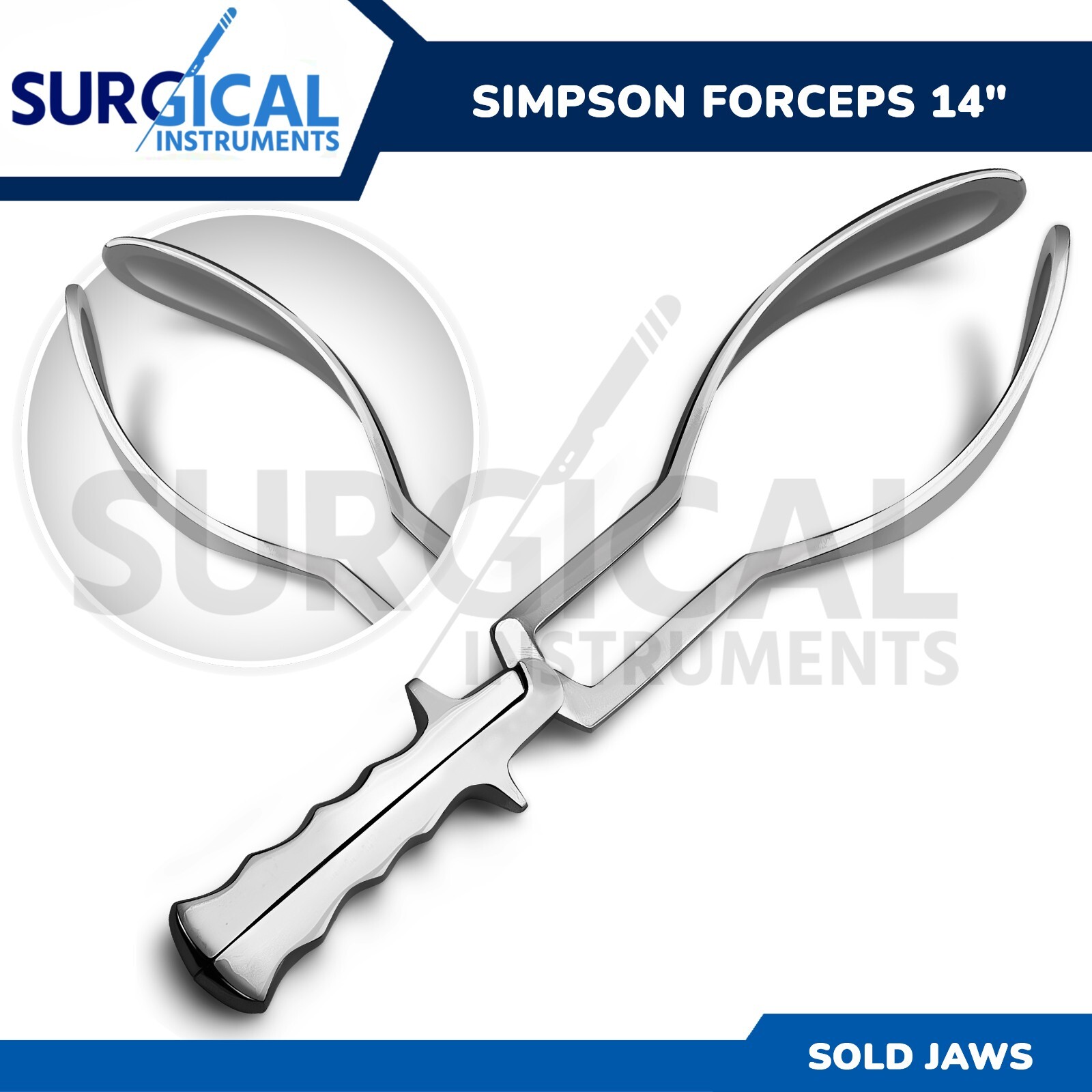 Simpson Luikart Obstetrical Forceps 14″ Solid Surgical Gynecology German Grade