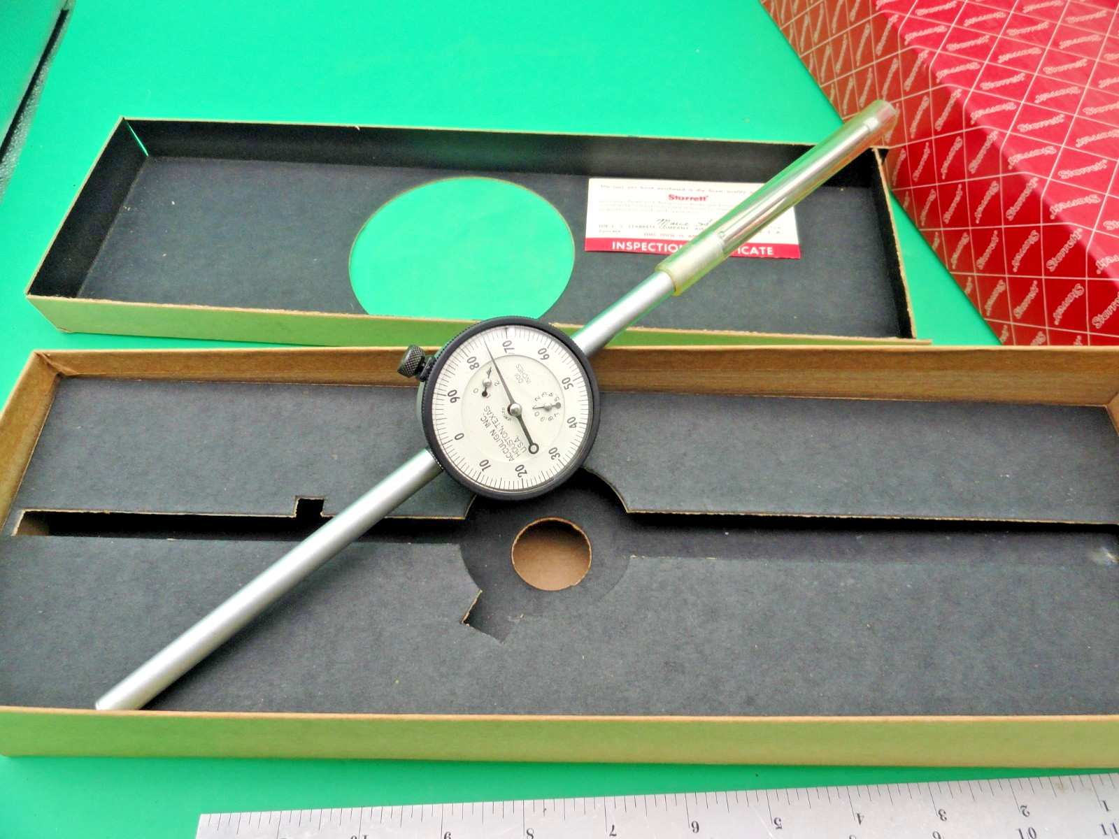 Starrett 25-3041J Dial Indicator 0-3.000″ Range, 0-100 Continuous Dial