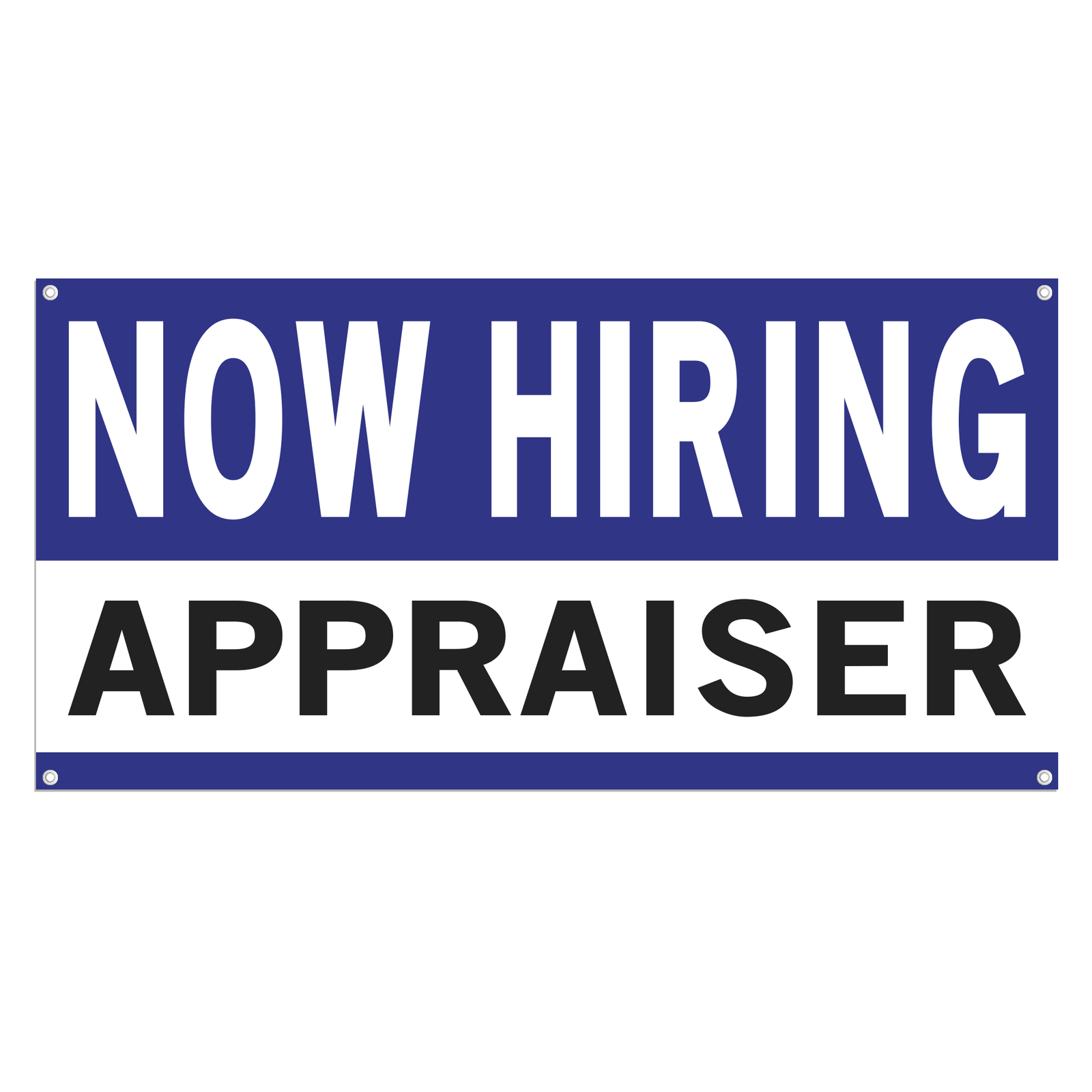 Now Hiring Appraiser 13 oz Heavy Duty Vinyl Banner Jobs Available Help Wanted
