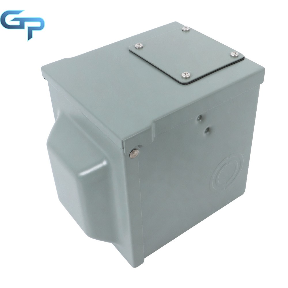 Outdoor Electrical Outlet Box Dual 20Amp GFCI Receptacle Weatherproof 3R Cover