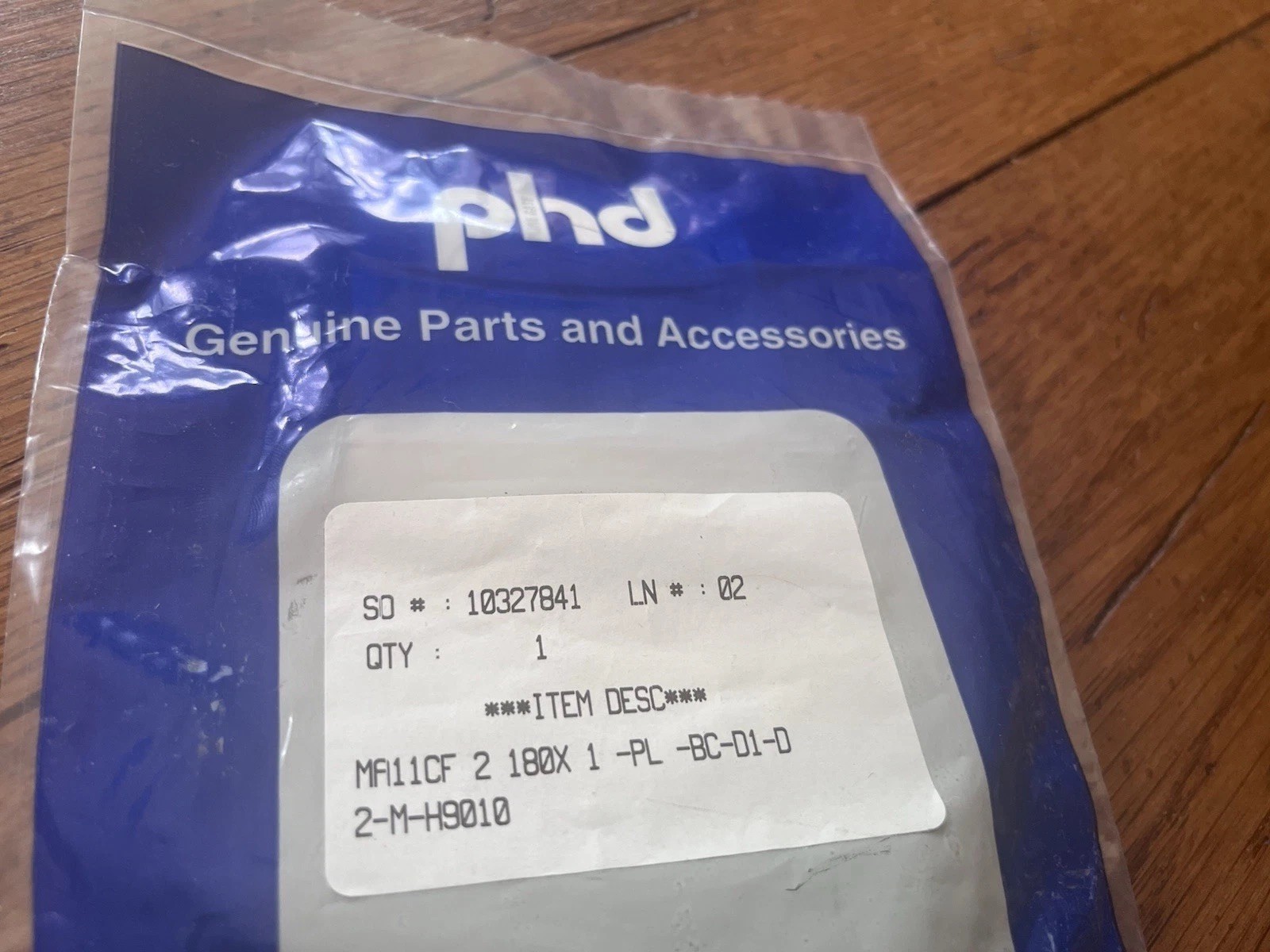 PHD INC MA11CF 2 180X 1- PL -BC- D1-D2-M-H9010 SO#10327841 CYLENDER REPAIR KIT