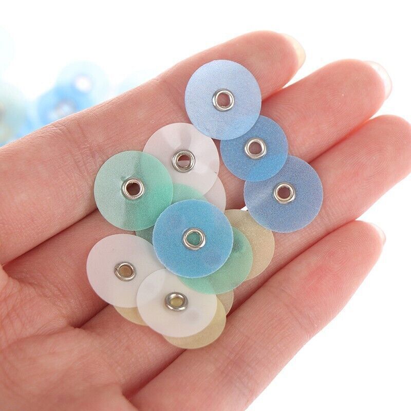 Dental Resin Finishing Polishing Discs No.1.075 Discs+Strip 75pcs/pack+Mandrel