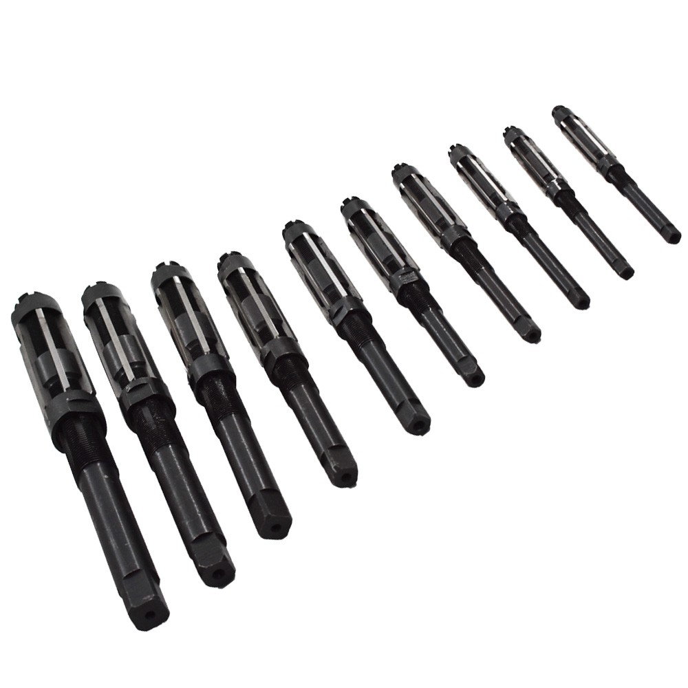 ADJUSTABLE HAND REAMERS H4 – H12 (A – I) 15/32″ – 1-3/16″ SET 9 Pcs