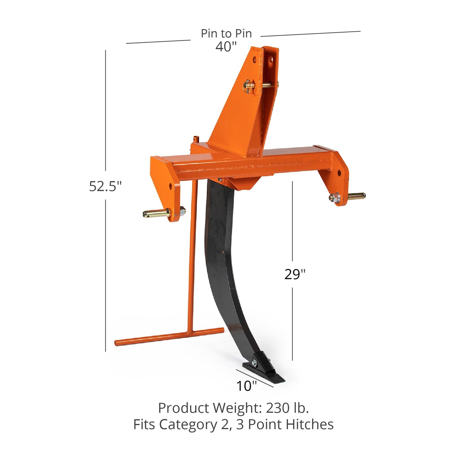 Titan Attachments 3 Point Subsoiler Attachment Fits Category 2 Tractors