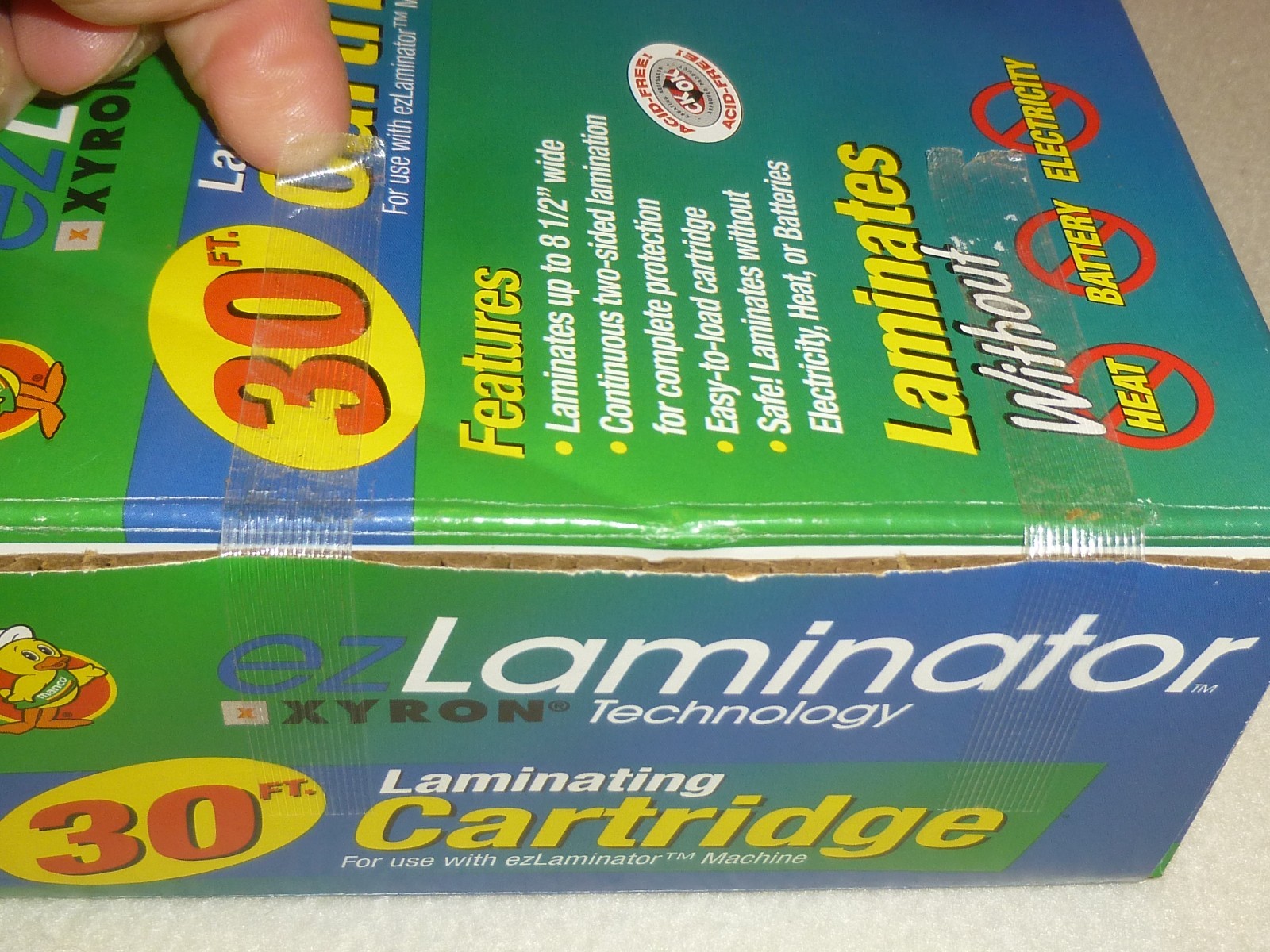 Duck Manco EZ Laminator Xyron Technology 30 Ft Laminating Cartridge Refill NEW