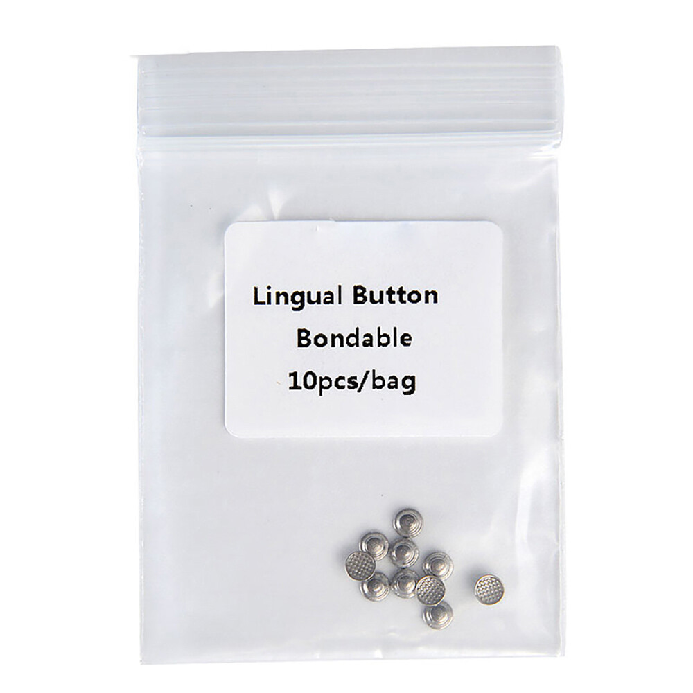5X AZDENT Dental Orthodontic Round Lingual Button for Bondable 10Pcs/Pack