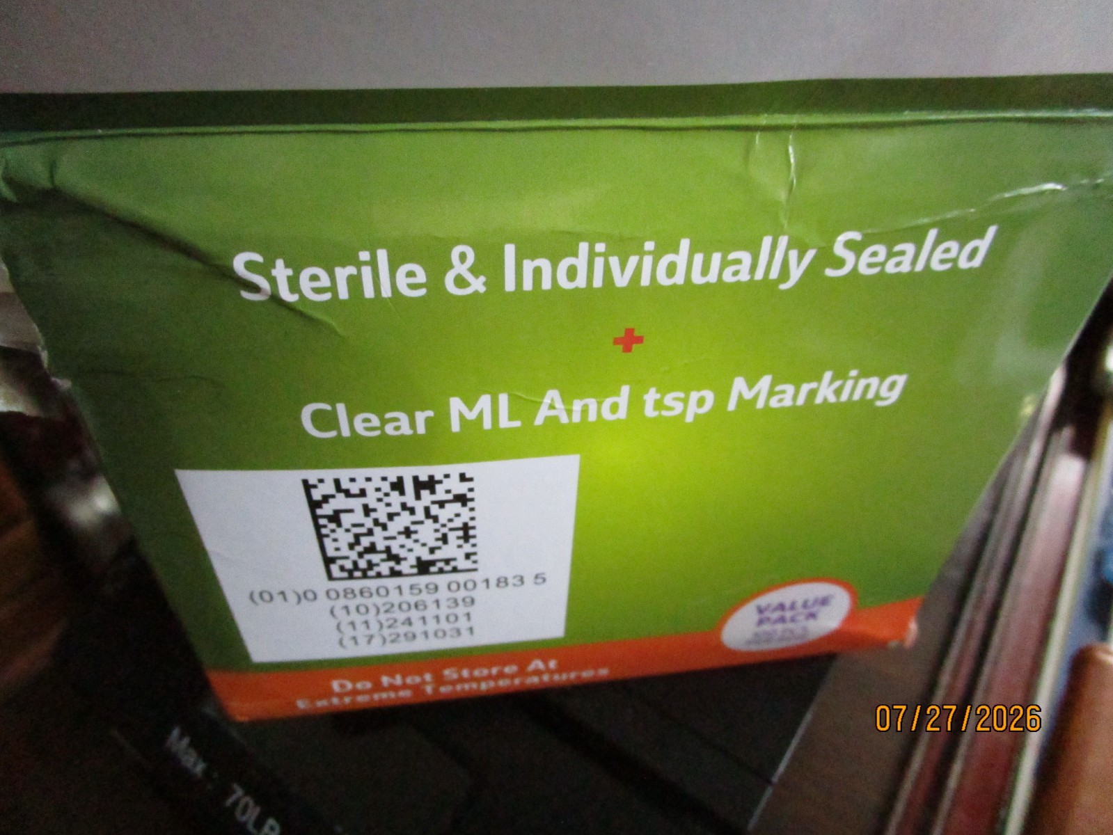Box of 92 New Sealed Brandzig 1ML Sterile Oral Syringes, Luer Slip Tip no needle