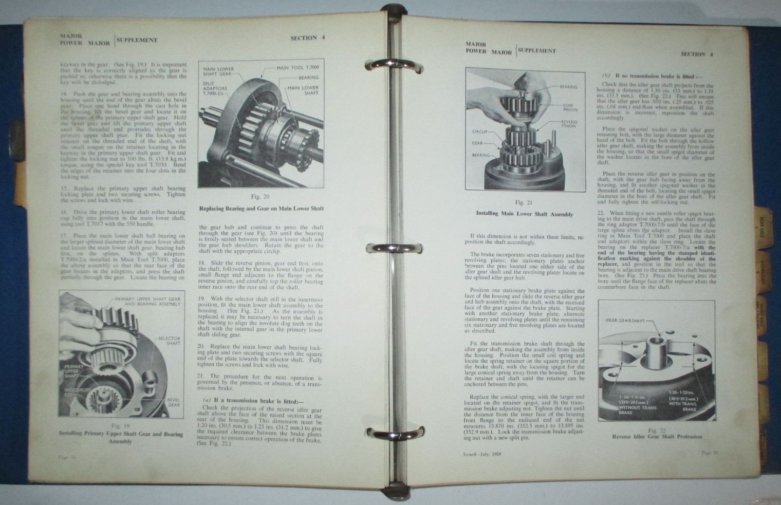 Ford Fordson Major & Power Major Tractor Service Shop Repair Manual ORIGINAL!