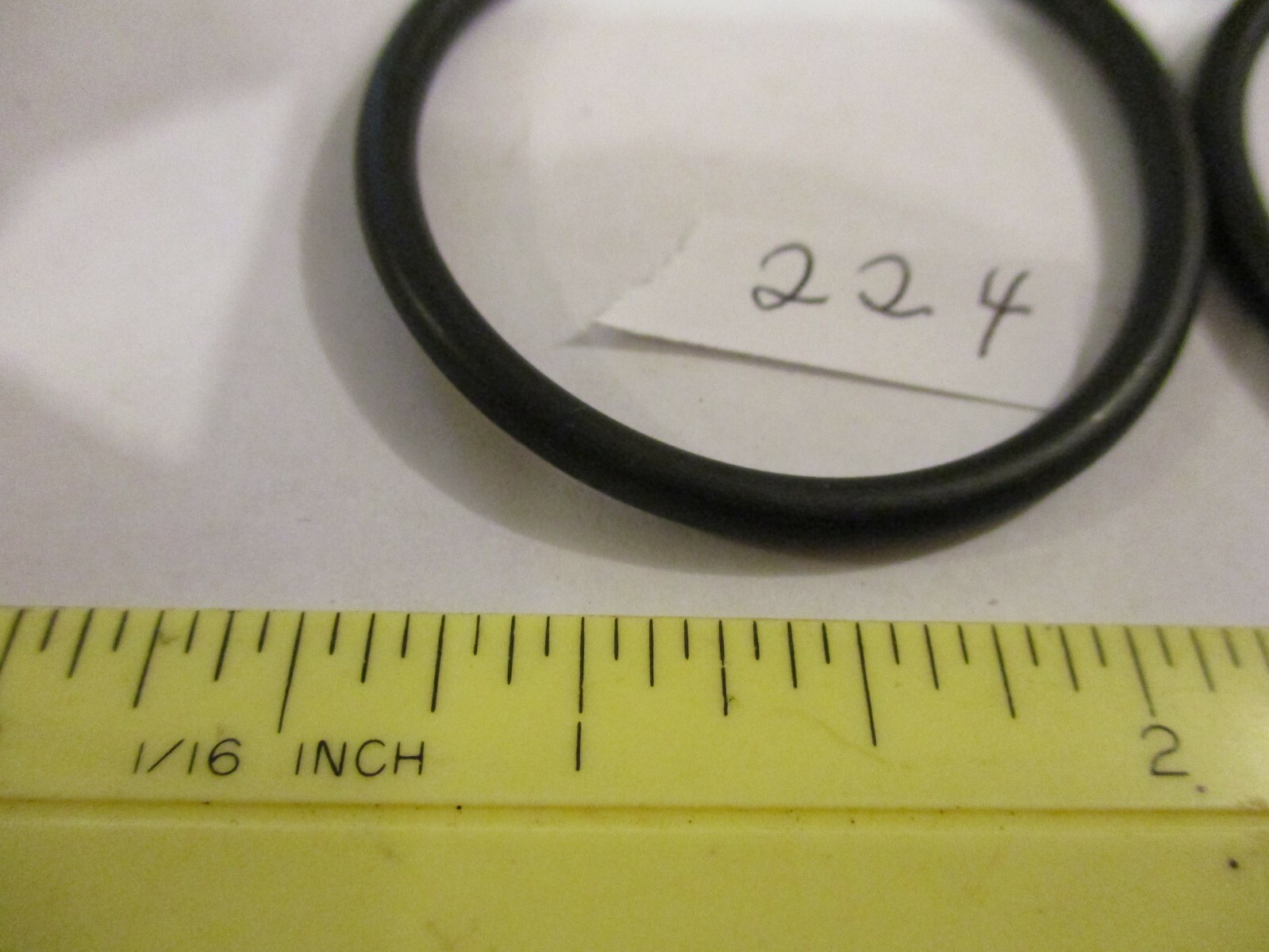 224 O-ring 1-3/4″ ID x 2″ OD x 1/8″ thick. Buna-70. Quan 2.