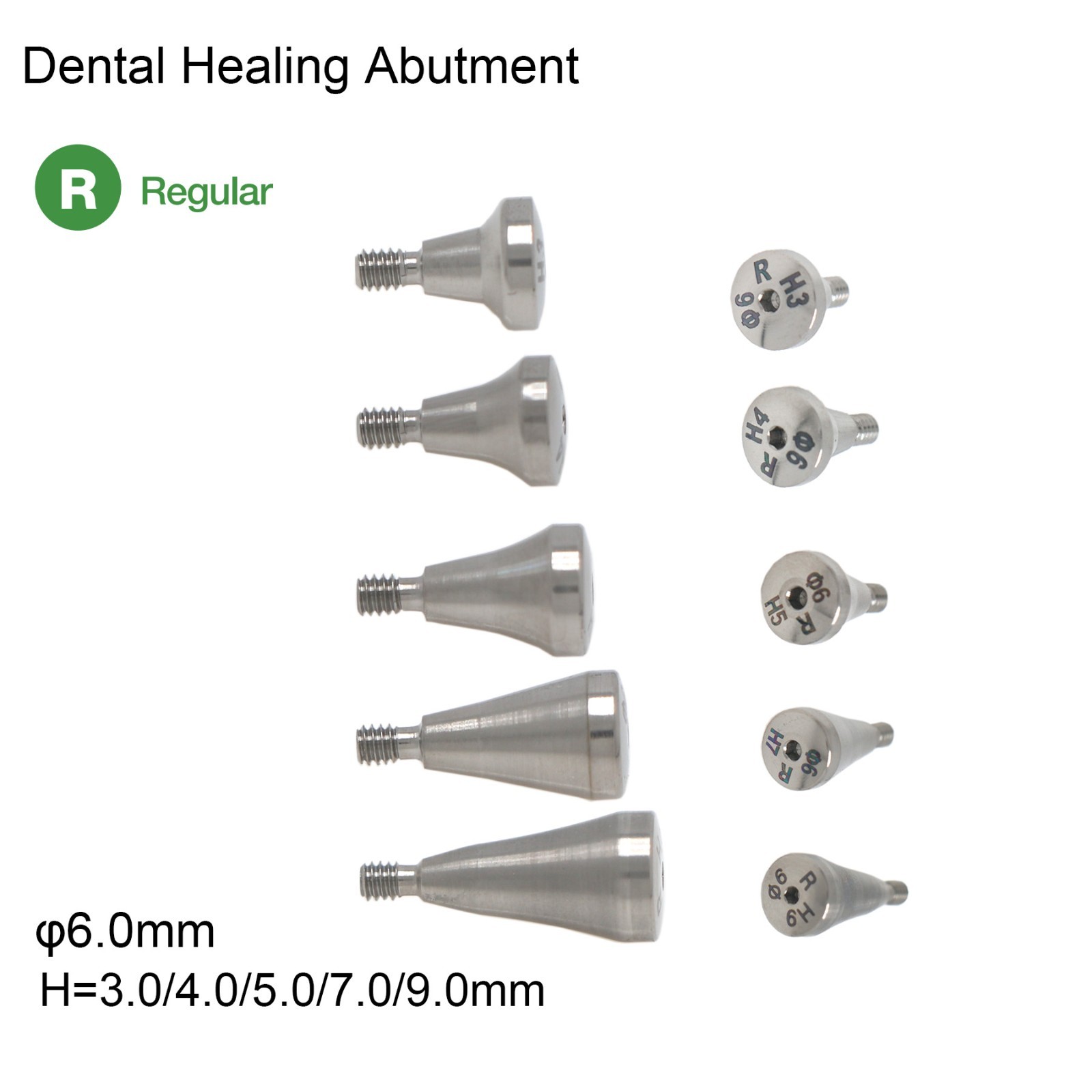 US Dental Locator/Healing Abutment Male Cap Insert for DIO UF II Regular Implant