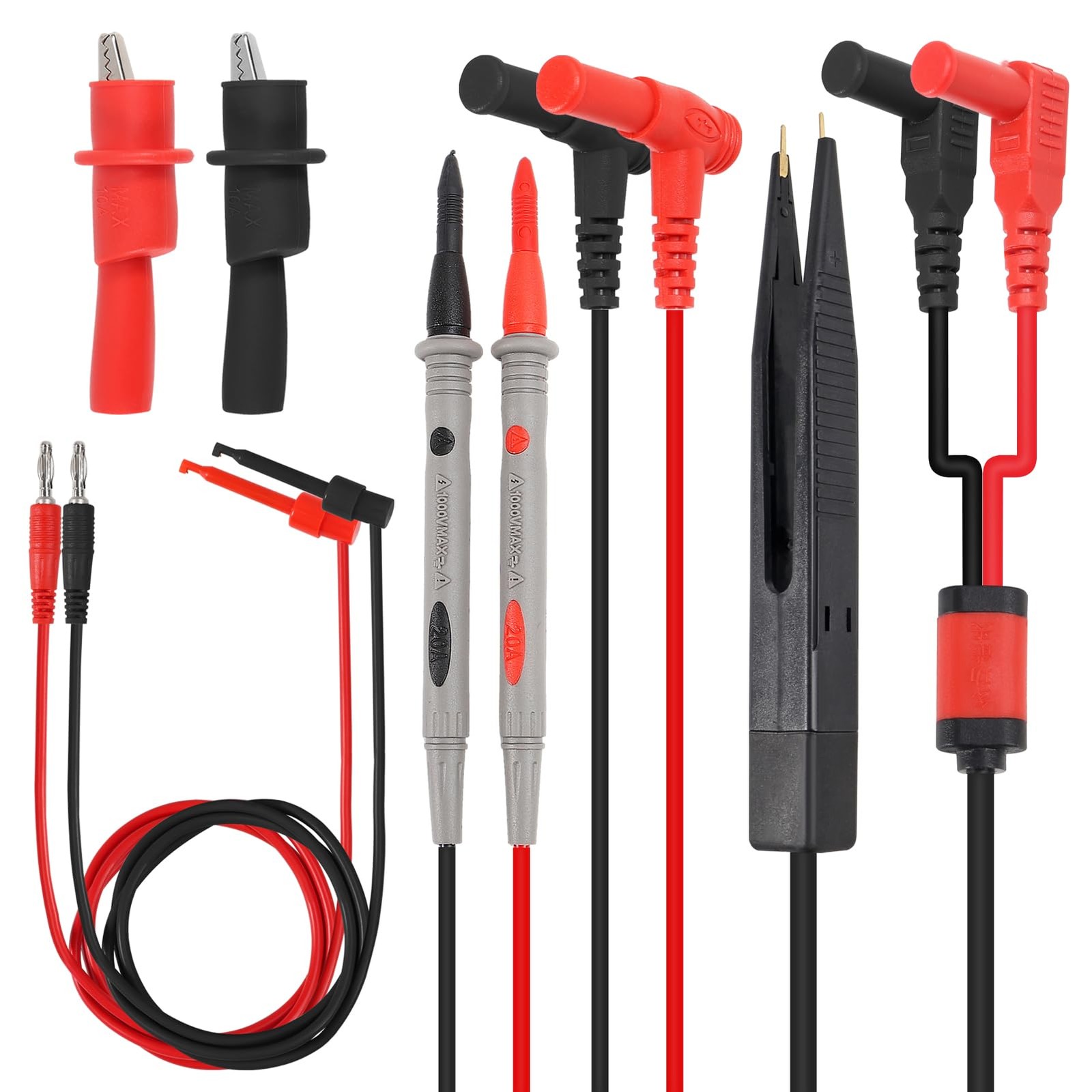 Multimeter Test Leads Set Professional Leads Kit 1000V 20A Test Probes Silico…