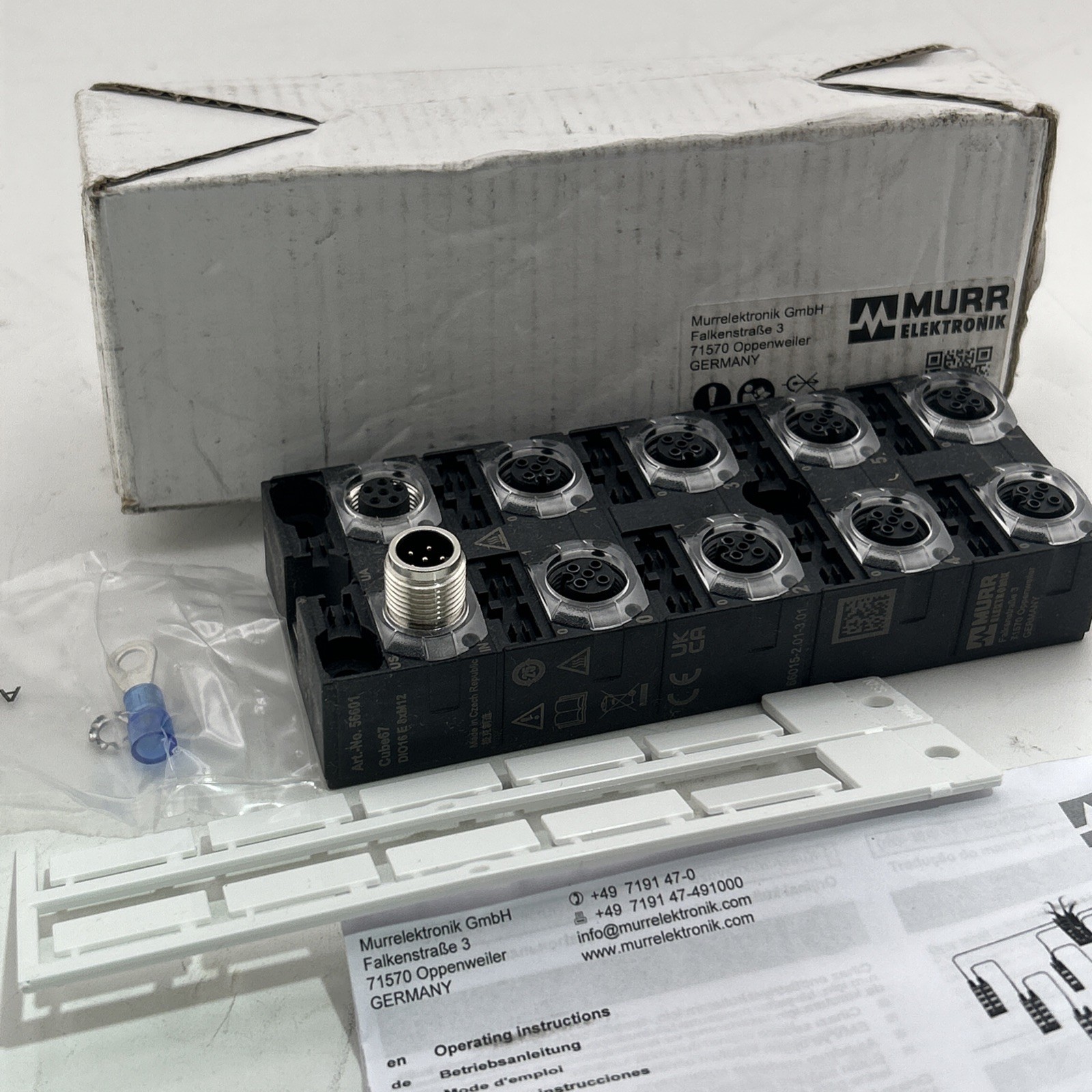 Murr Elektronik 56601 Cube67 Dio16 E 8xm12 I/o Expansion Module 30v-dc