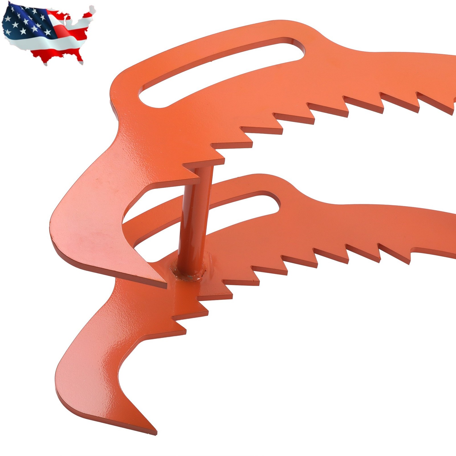 36 Inch Log Lifting Tongs Heavy Duty Steel 4 Serrated Claw Swivel Dragging Tongs
