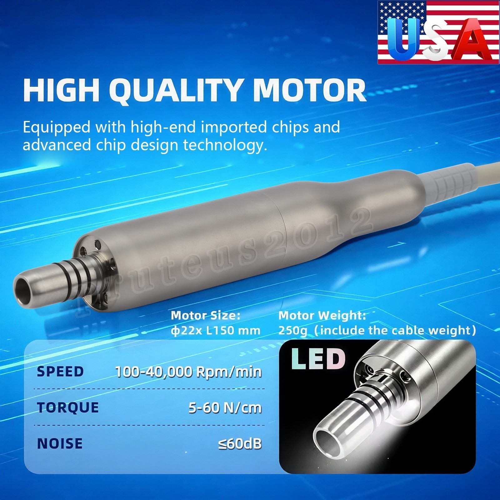 Dental Implant System Motor Surgical Brushless Motor+20:1 Contra Angle Handpiece