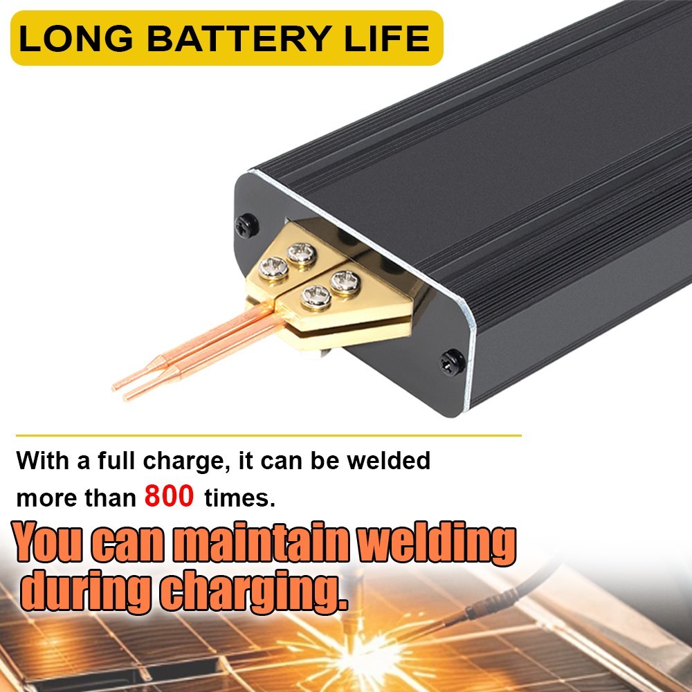 Battery Spot Welder Portable Spot Welding Machine Black For 18650 32650 Battery