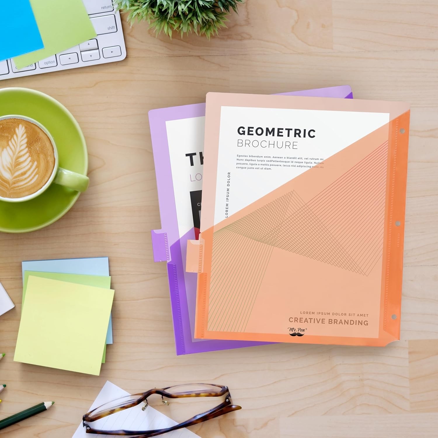 8 Colorful Pocket Dividers for Binders – Durable, Tear-Resistant & Customizable