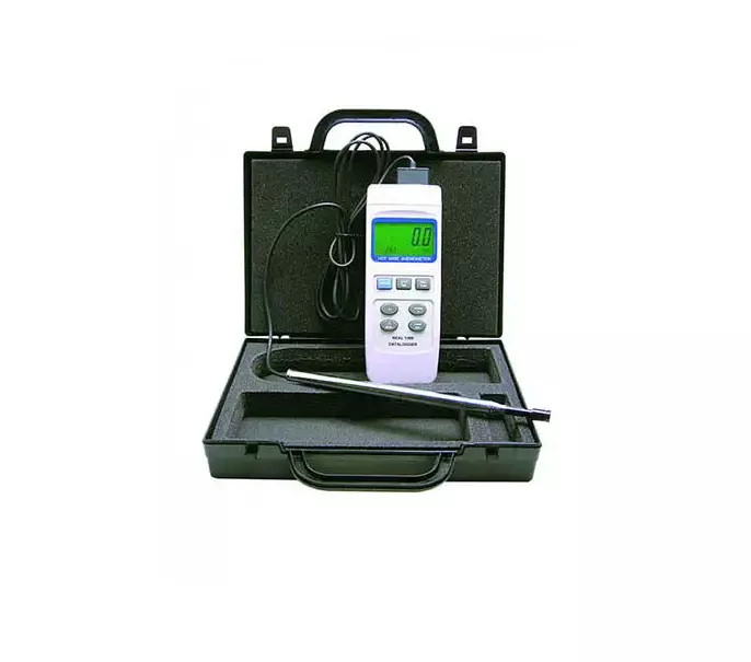 Datalogging Hot Wire Air-Flow Volume Anemometer with Type K/J Thermocouple Port