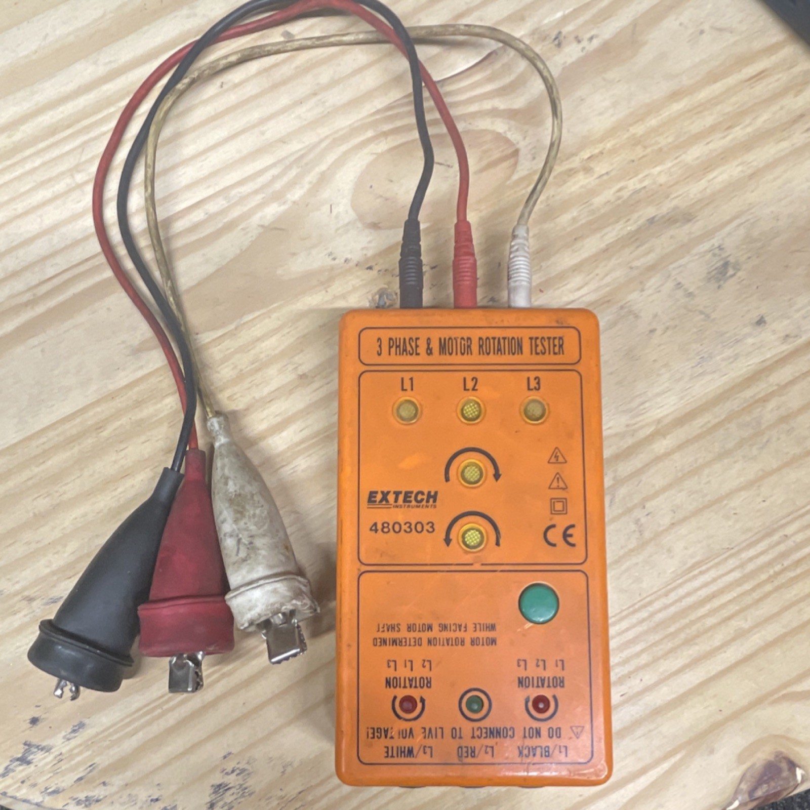 Extech 480303 3 Phase & Motor Rotation Tester 480303 MPN