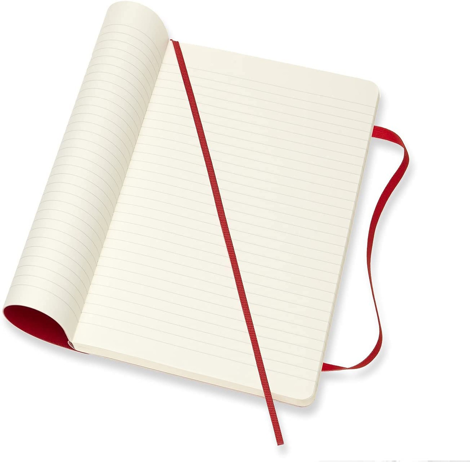 Moleskine Classic Notebook, Soft Cover, Large (5″ x 8.25″) Ruled/Lined, Scarl…