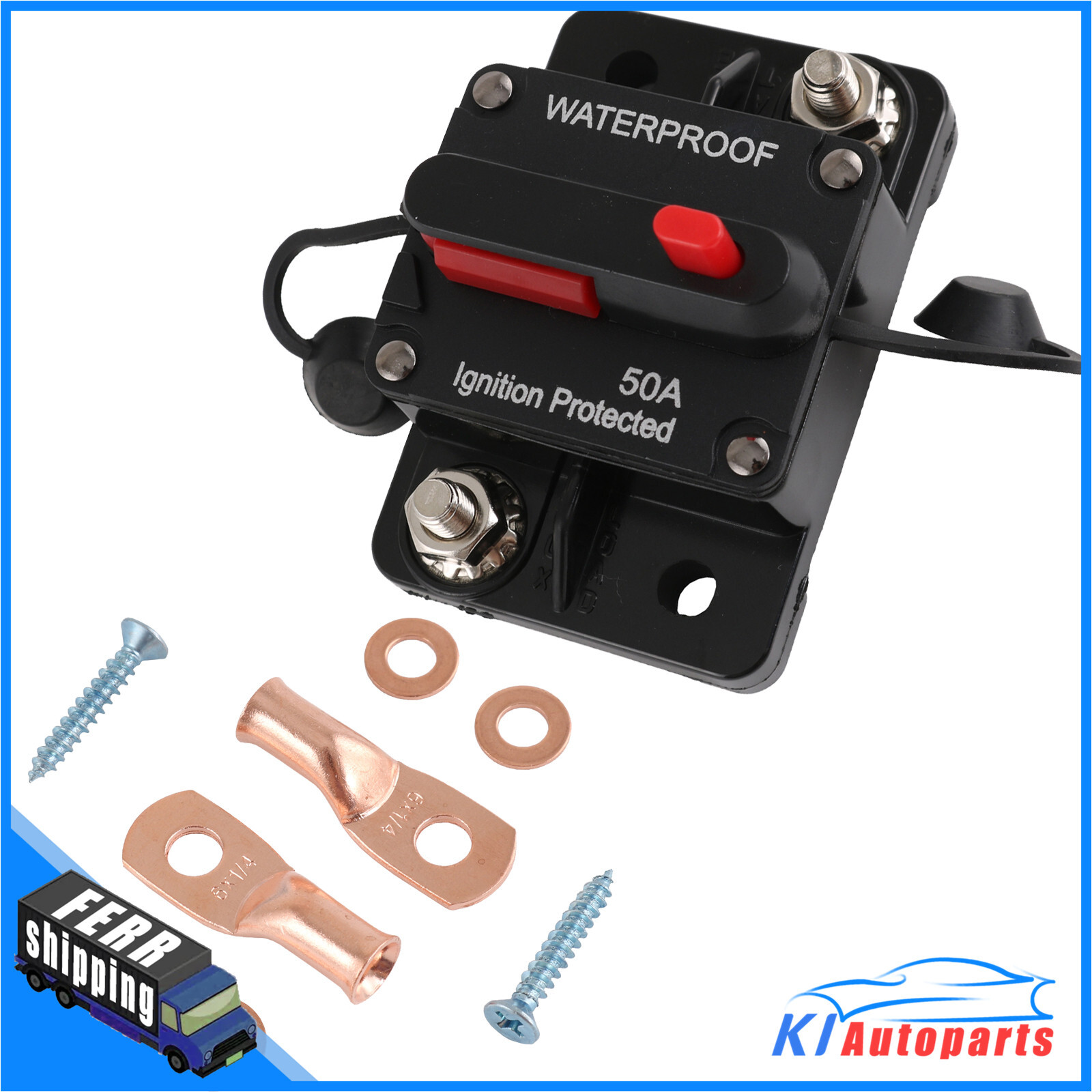 12V-48V DC 30A-300A Amp Circuit Breaker Audio Fuse Boat Car Manual Reset Switch
