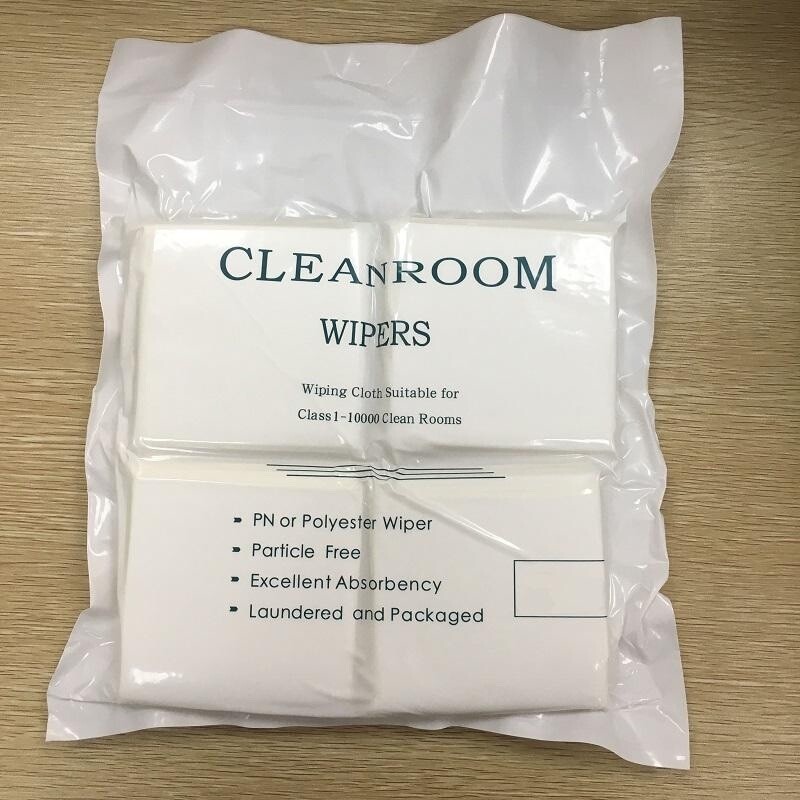 4″X4″ Cleanroom Soft Wipers Class 1-10000 Microfiber Dust Free Cloth 400 pcs/Bag