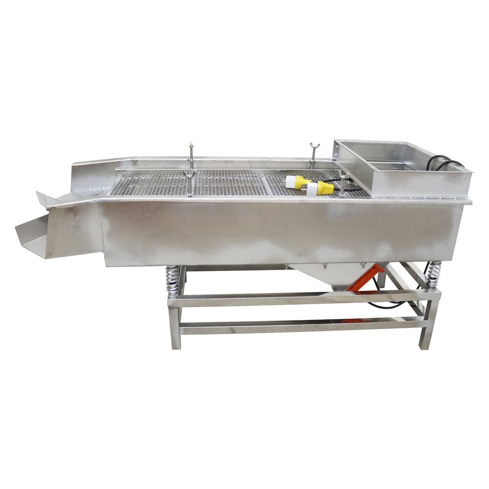 TECHTONGDA Full Stainless Steel Linear Vibrating Screen with10mm&5mm Screen 110V
