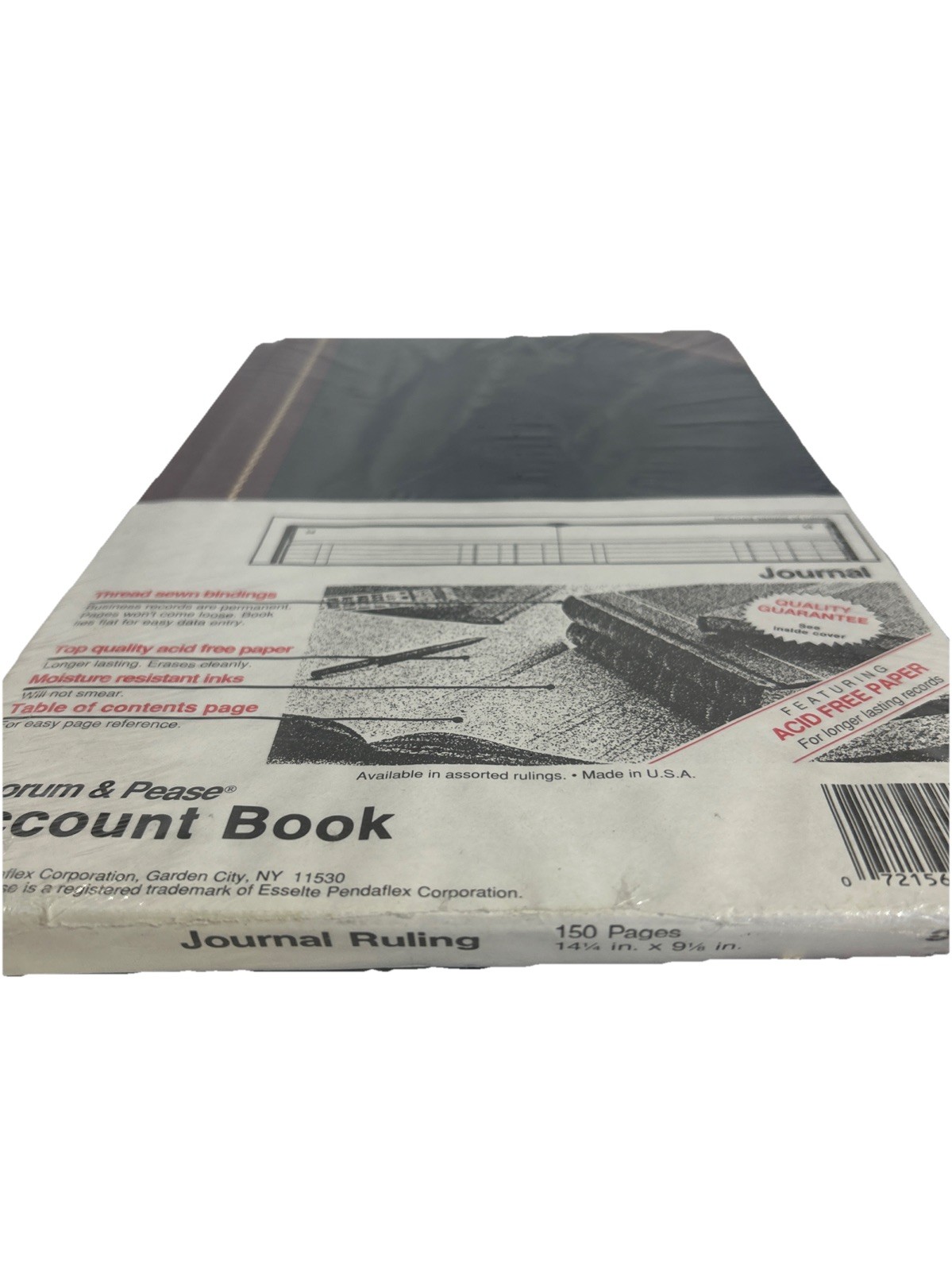 Boorum & Pease 9-150-J Record Ledger Account Book Journal 14 1/4 X 9 1/8 Sealed