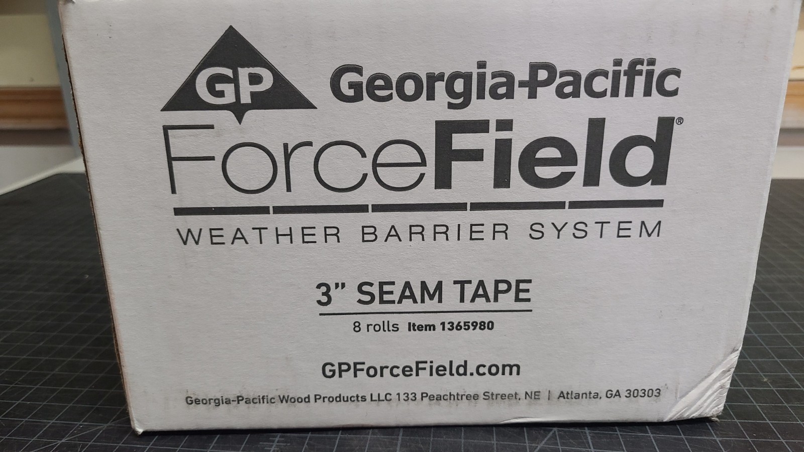 Georgia-Pacific 8pc ForceField Seam Tape 3″ x 180′ Weather Barrier Tape 1365980