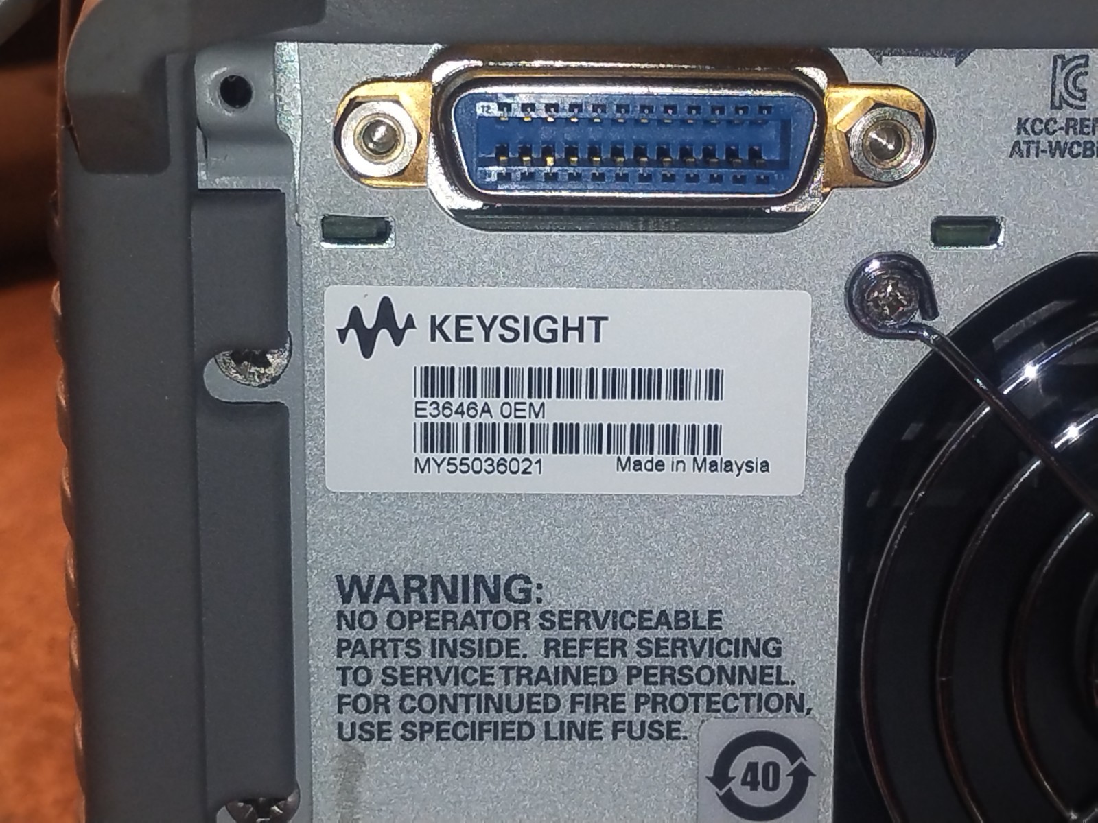Keysight Agilent E3646A Dual DC Power Supply. 0.8v, 3A/0.20v,1.5A.
