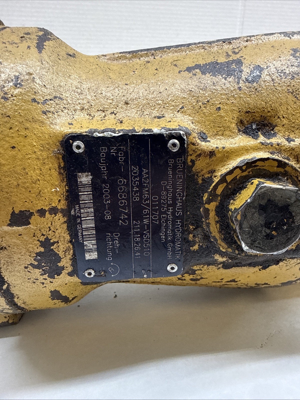 Hydromatik AA2FM63/61W-VSD510 Axial Piston Motor