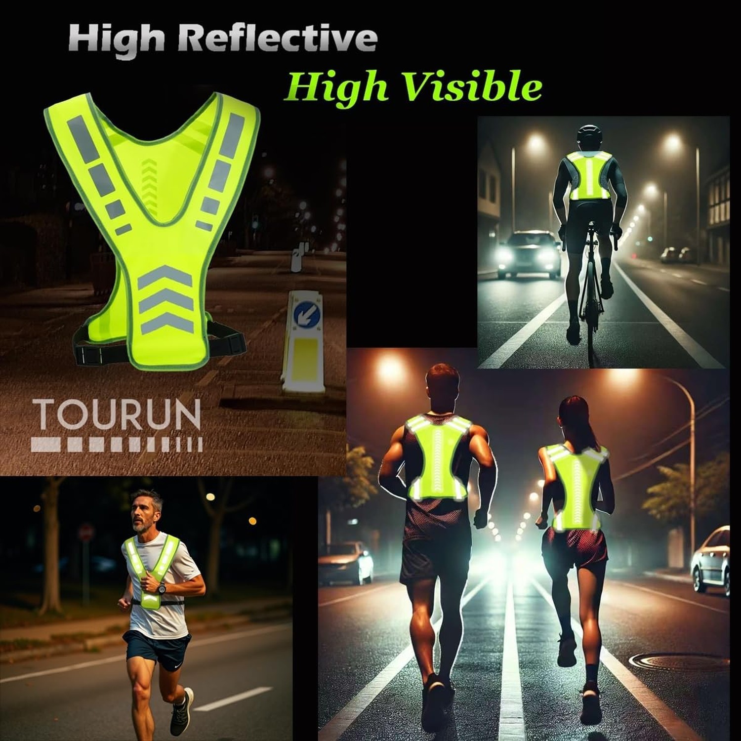 Reflective Running Vest Gear with Pocket for Women Men Kids, Safety Reflectiv…