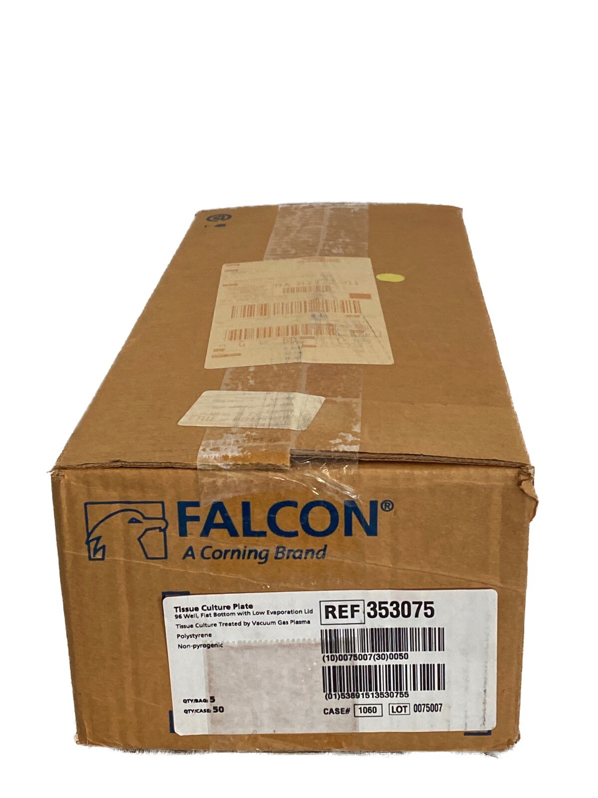 (50/Cs) FALCON 96-Well TC-Treated Culture Microplates w/ Lid F-Bottom 353075