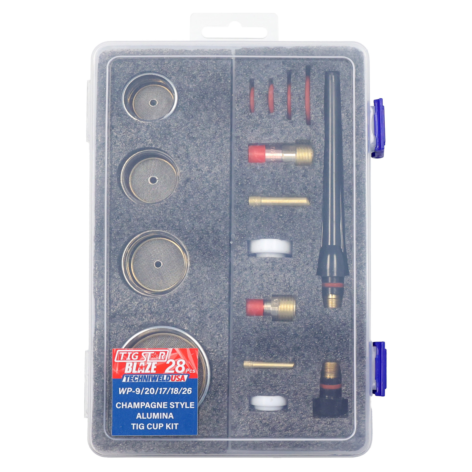 TIG Star Blaze Champagne Style Cup Quartz 28 Pc TIG Kit