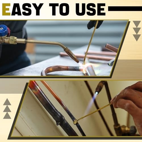 Moxweyeni 40 Pcs Brass Rods 1.5 mm 2 mm Brass Welding Brazing Rods Copper Alloy