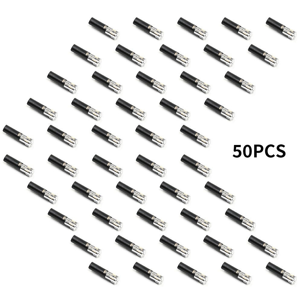 50PCS/Set Plug-In Quick Wire Connector Kit 1-Pin Reusable Clamp Terminal Block