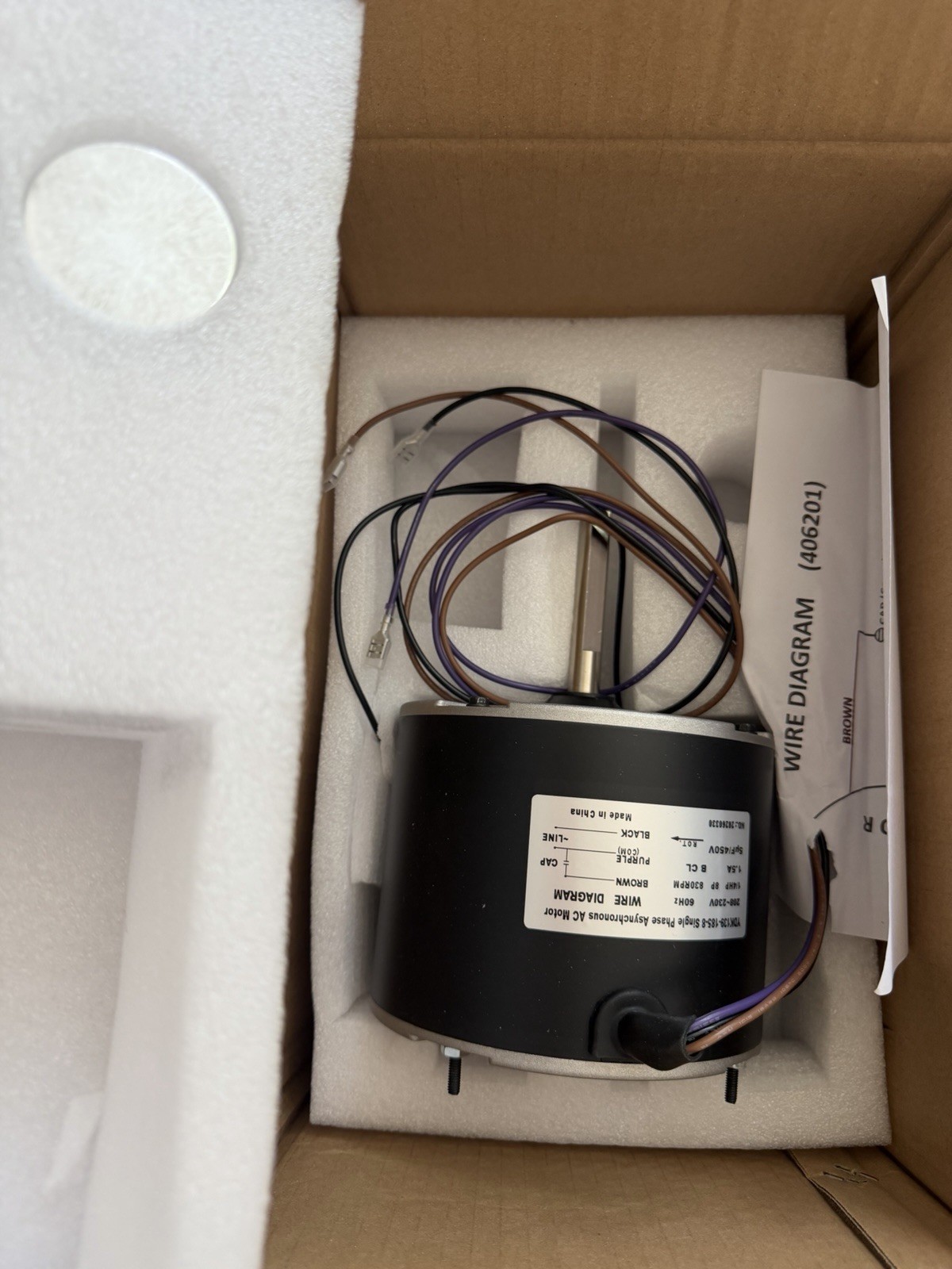 0131M00061SP 1/4 HP Condenser Fan Motor for Goodman Amana Janitrol 0131M00014PS