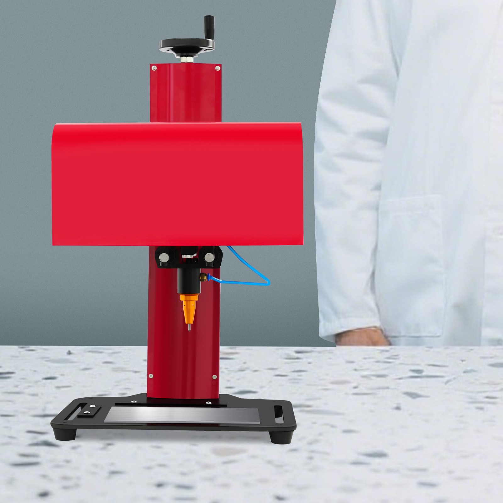 Pneumatic Dot Peen Marking Machine Benchtop For Metal Nameplate Marking