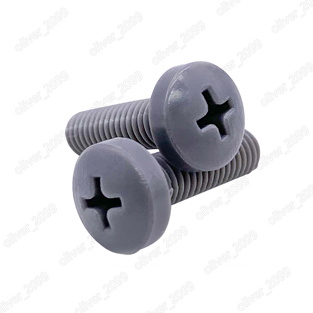 M3 M4 M5 M6 M8 M10 Gray Nylon Plastic Phillips Cross Pan Head Machine Screws