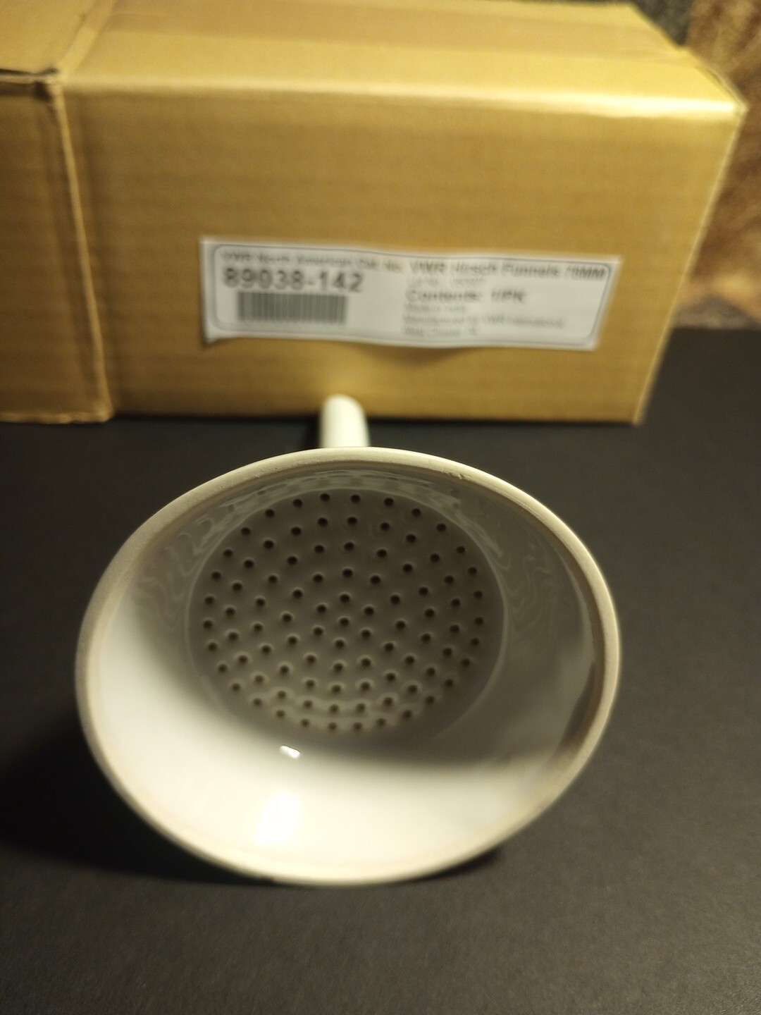 VWR Hirsch Funnel 78mm 89038-142 New in Box