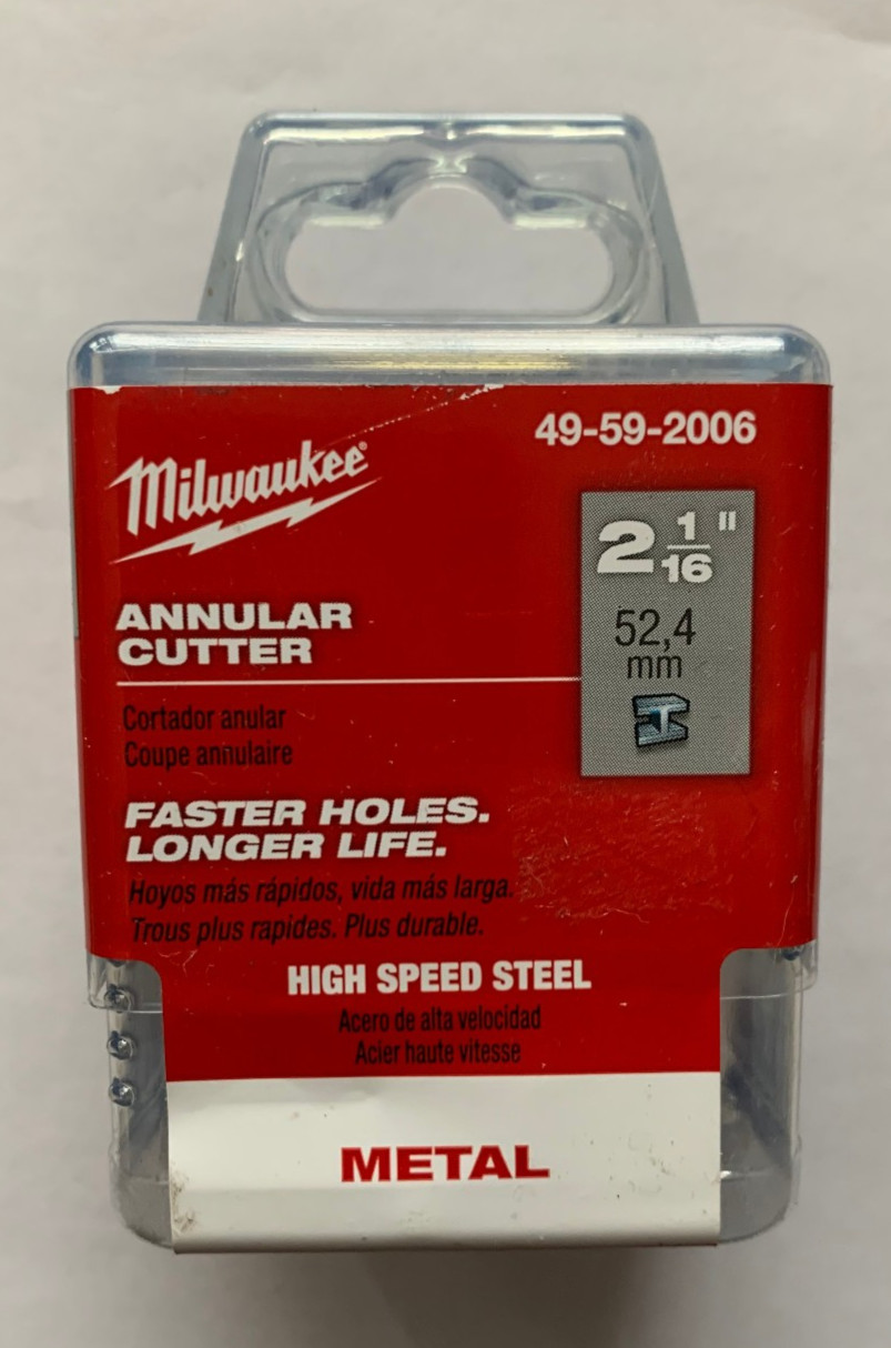 New Milwaukee 49-59-2006 Annular Cutter 2-1/16″ X 1″ – Made in Germany