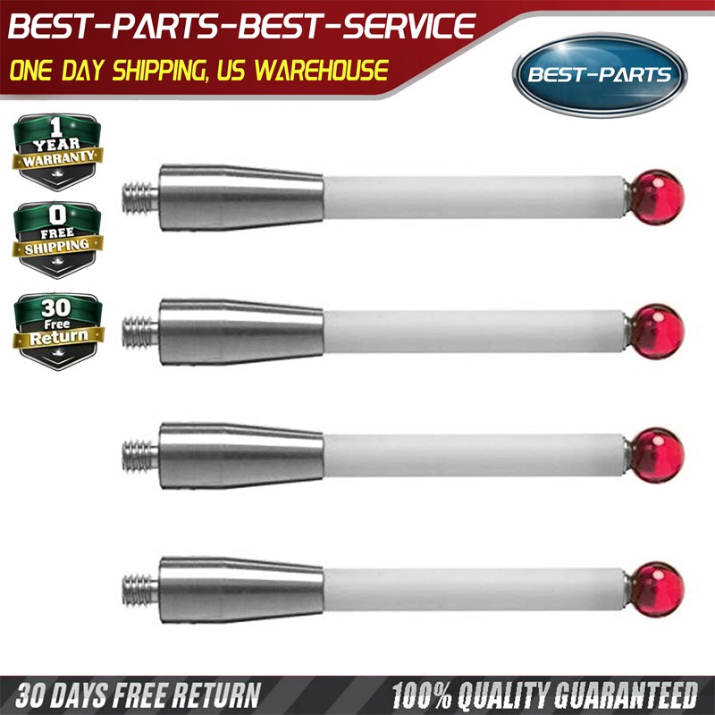 4Pcs For Renishaw A-5000-3709 CMM Probe Stylus 50mm-Ceramic Stem – 6mm Ball NEW