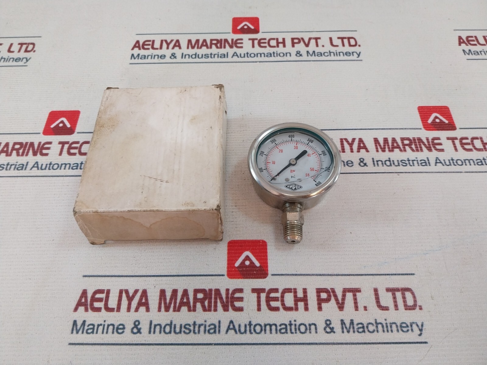 Empco 0-800 Psi Pressure Gauge 0-55 Bar