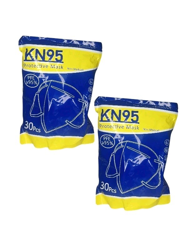 MISSAA KN95 Protective Face Masks 5 Layers Disposable 60pcs GB2626-2019 Standard