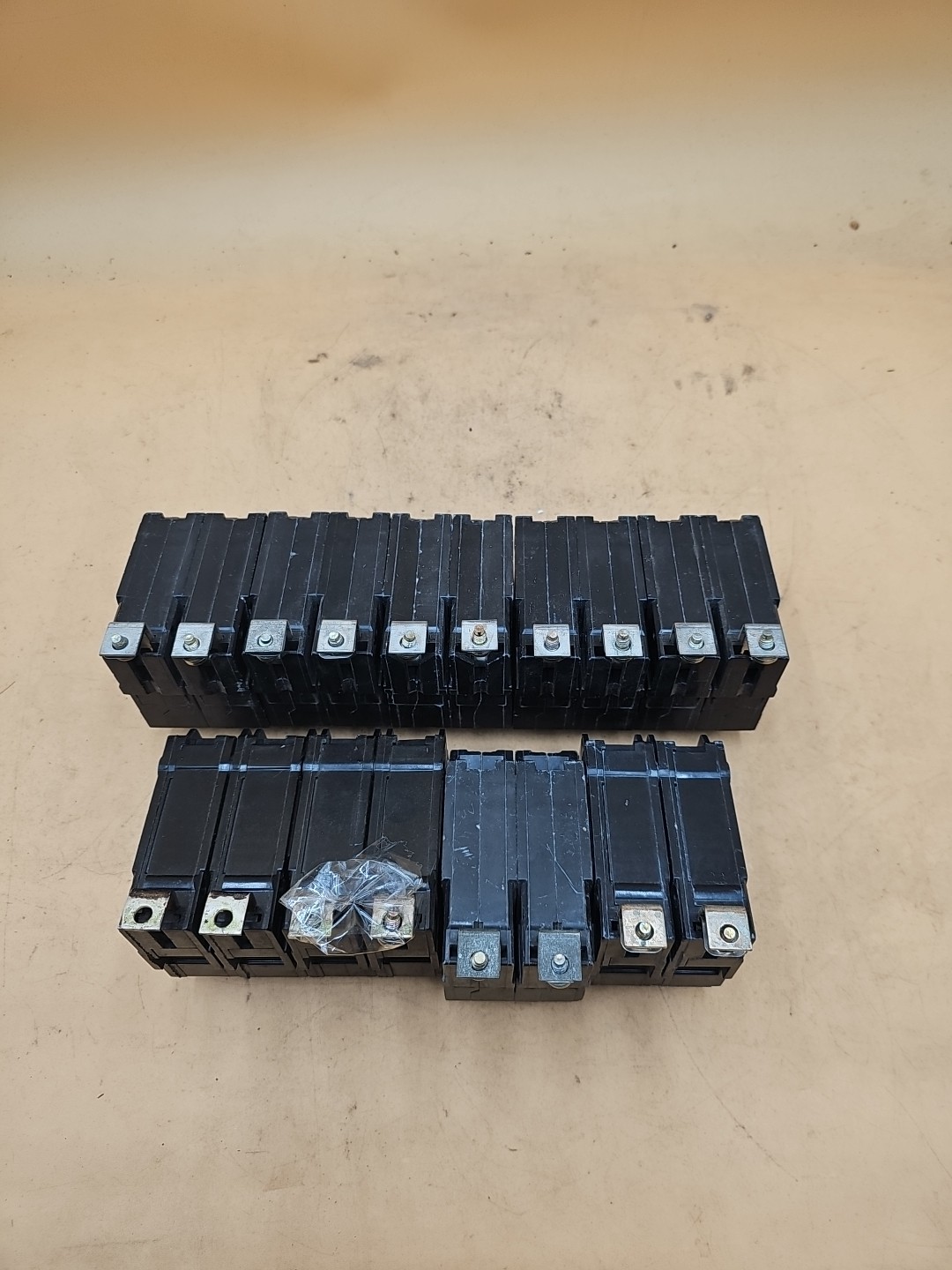 LOT OF 9 GE General Electric Bolt-On Circuit Breakers. THQB2120, THQB2130
