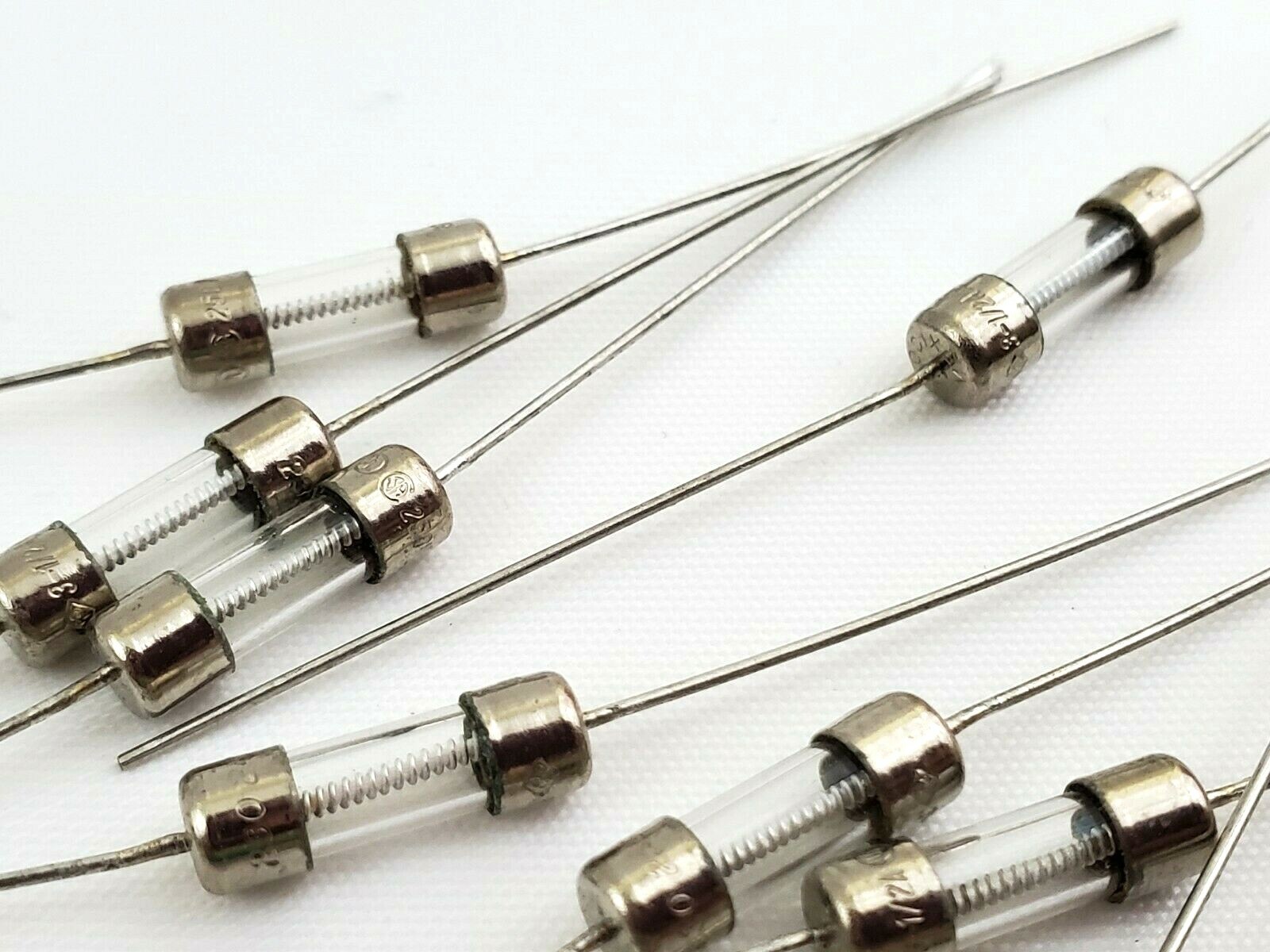Box of 100 Littelfuse 2AG 3.5 Amp 250V Pigtail Glass Fuses 5×15 mm Slow Blow