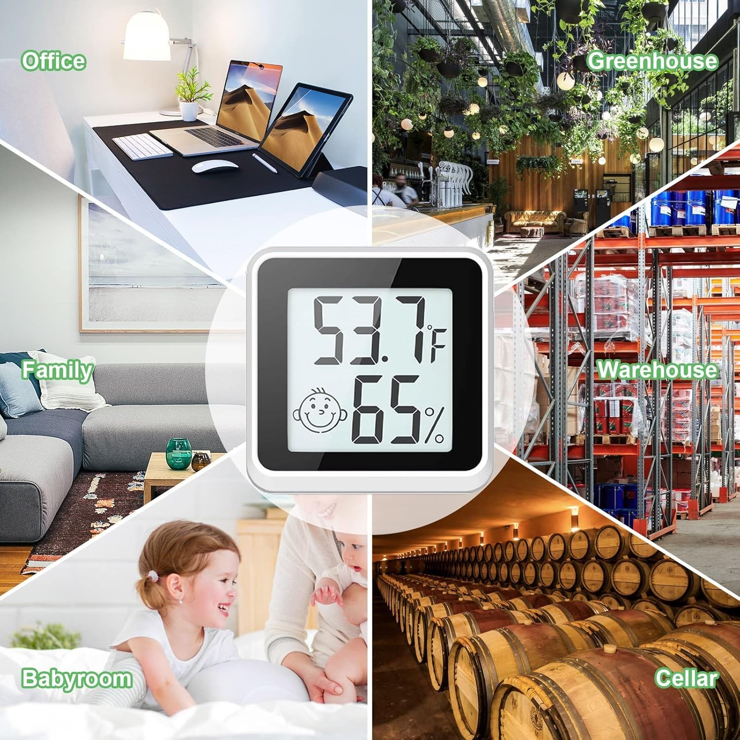 Indoor Humidity Meter Hygrometer 4Pack, Room Thermometer for Accurate Room…